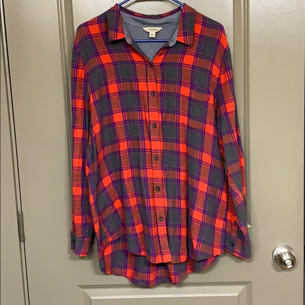 lucky brand plaid shirt